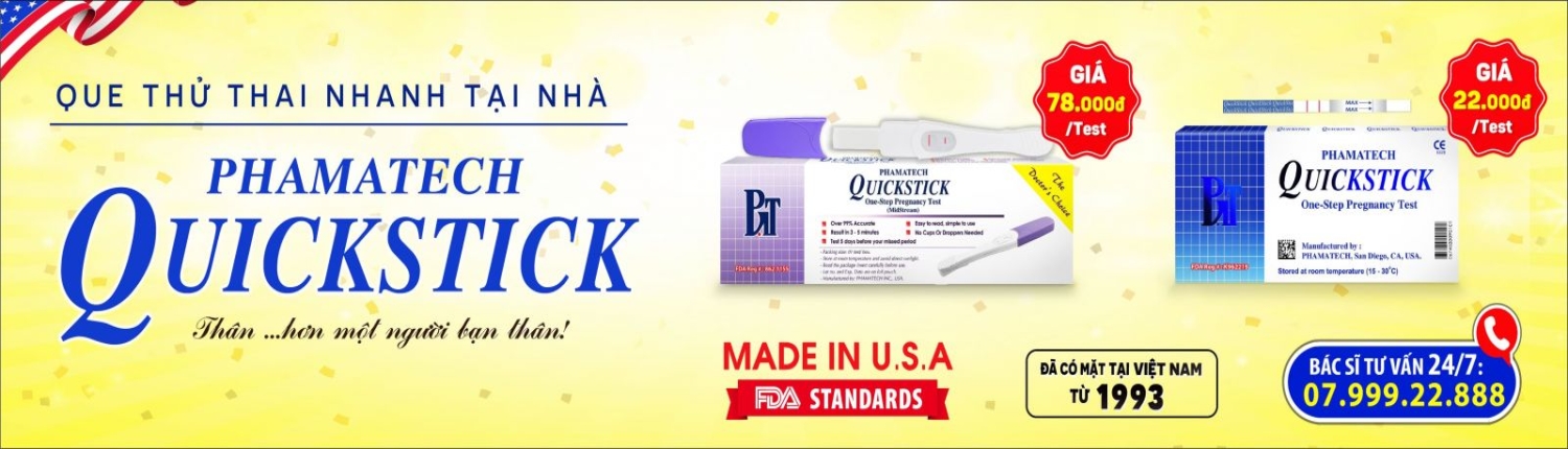 QuickStick - Que thử thai tại nhà, thân hơn người bạn thân 